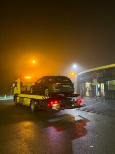 Auto opgesleept in Hardinxveld-Giessendam